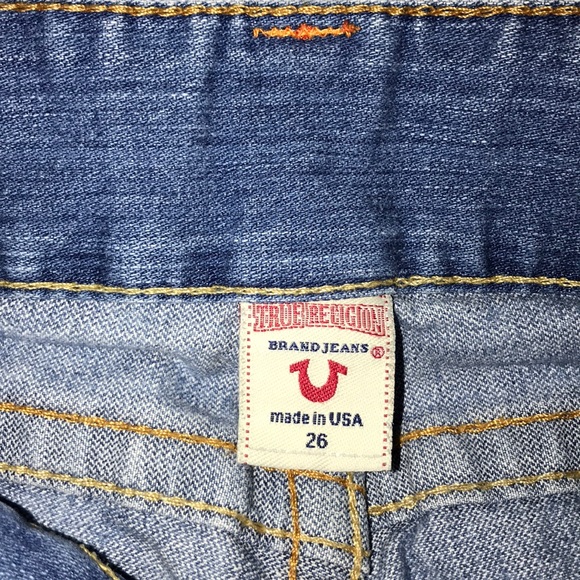 TRUE RELIGION “Sammy” Light Wash Distressed Denim - Picture 8 of 8